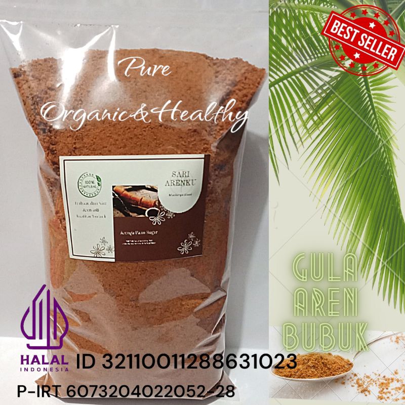 

Gula aren Semut bubuk palm sugar 1kg organik murni tanpa campuran