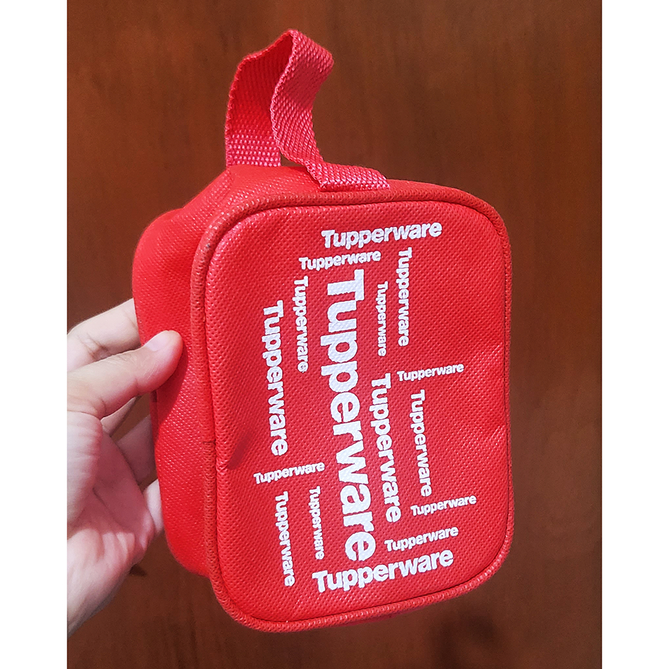 Pouch Mini Tupperware Tas Mini Tupperware Merah Cantik Asli Original