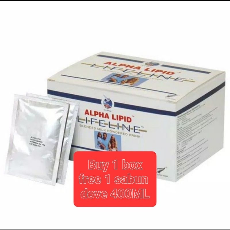 

Susu lifeline susu colostrum alpha lipid 1box 14sachet @16gr susu HNP susu saraf kejepit