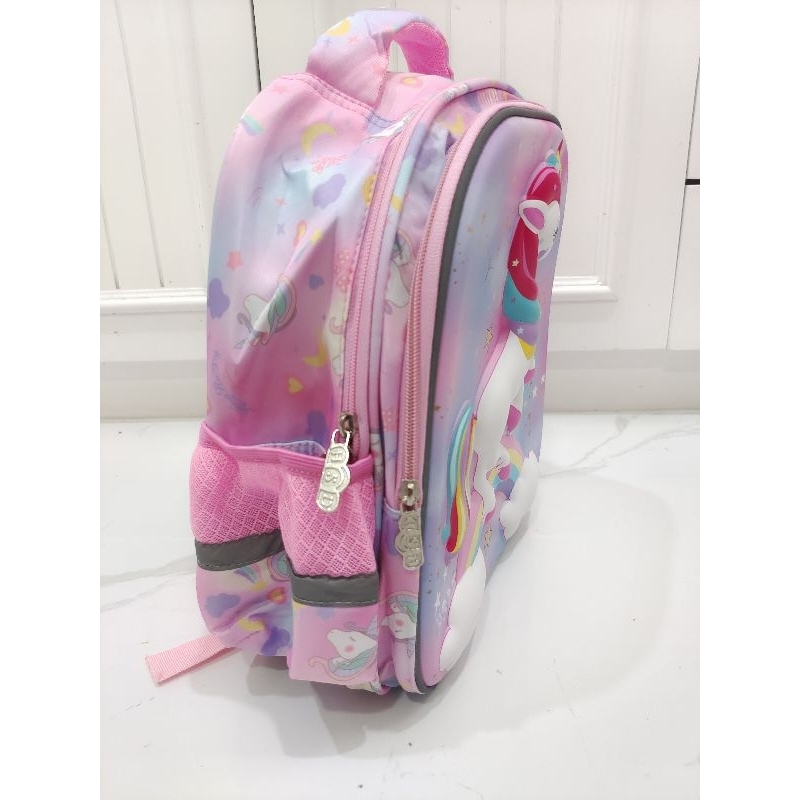 TAS SEKOLAH ANAK TK TIMBUL PREMIUM ORIGINAL HSD UNICORN PINK