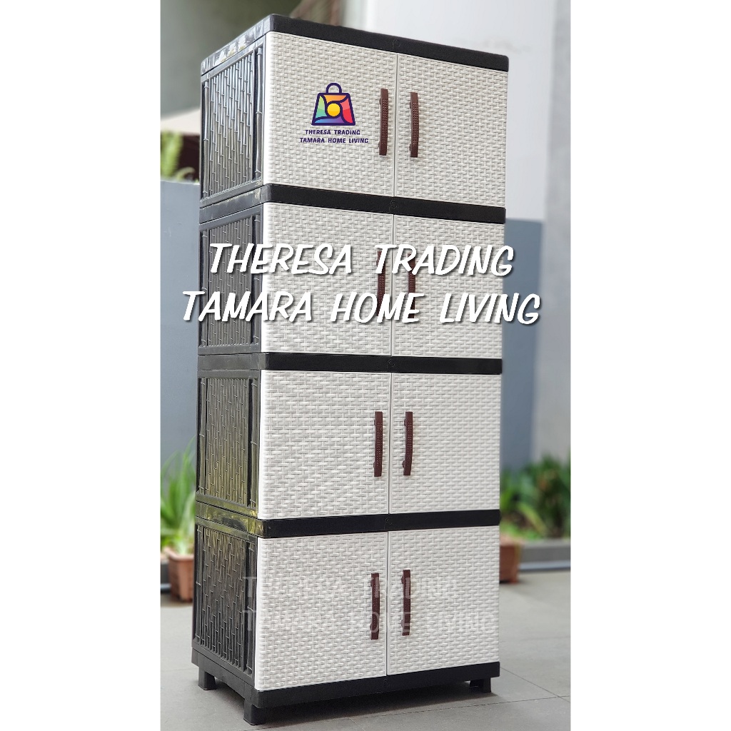 LEMARI PLASTIK KRONOS 4 JUMBO SUSUN 4 CABINET NEW DESIGN SERBA GUNA