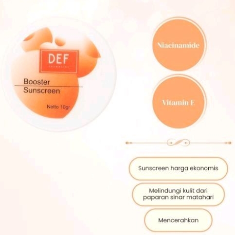 DEF Booster Sunscreen Spf 30 Derma Elok Farma
