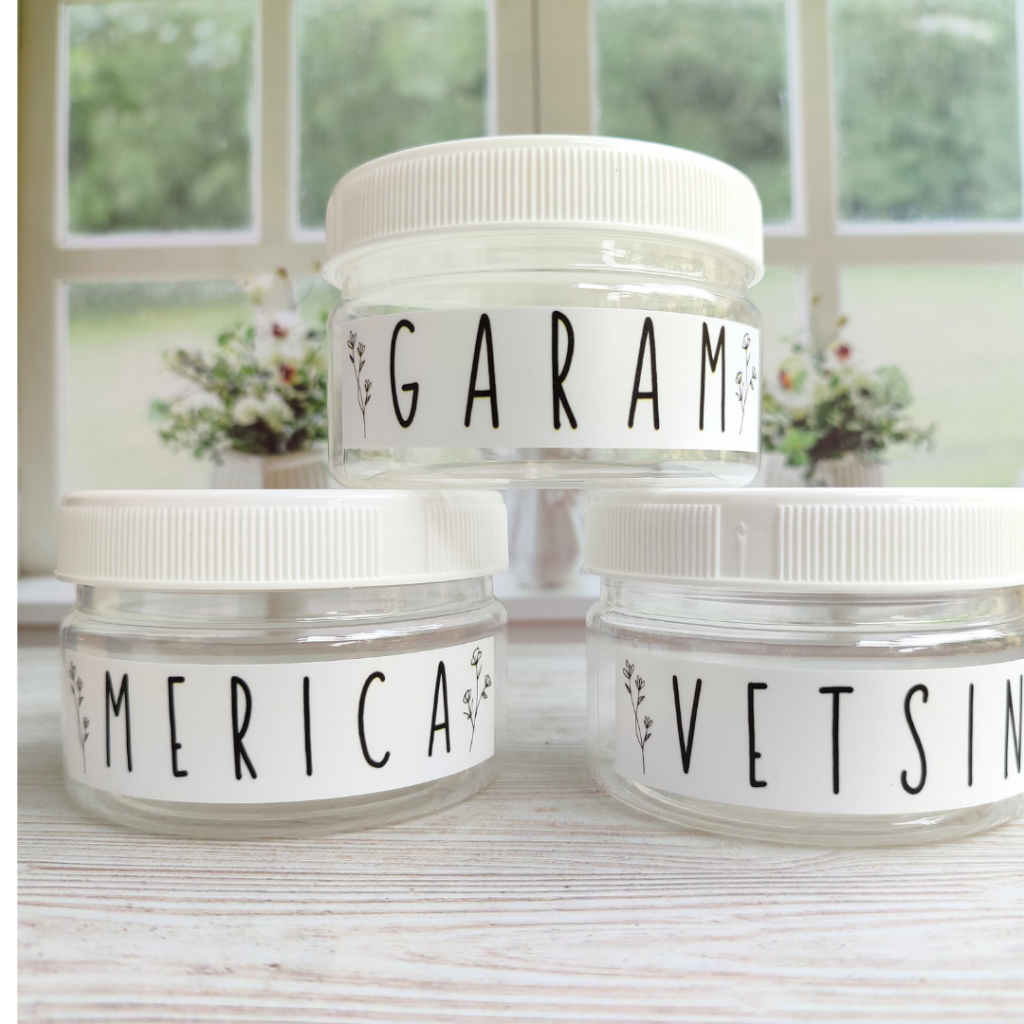 Toples Bumbu Dapur Set Aesthetic Free Label