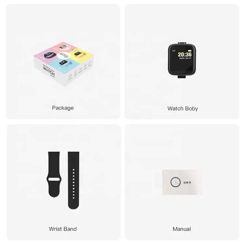 SMART WATCH/ Macaron Smart Watch/D20&Y86