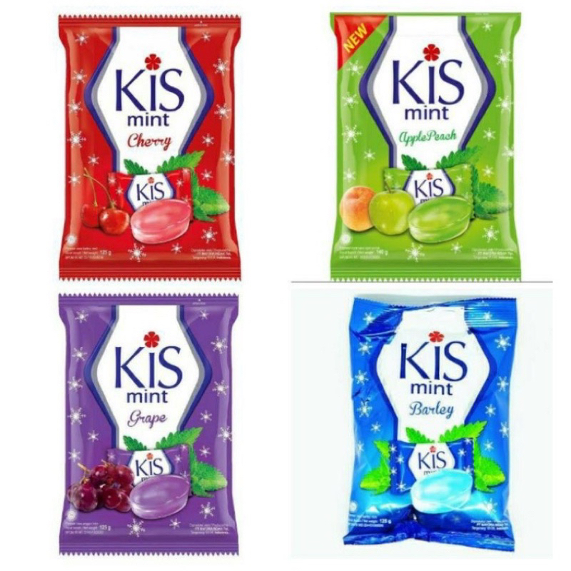 

permen kiss min 50 butir 120gr engan 4farian rasa
