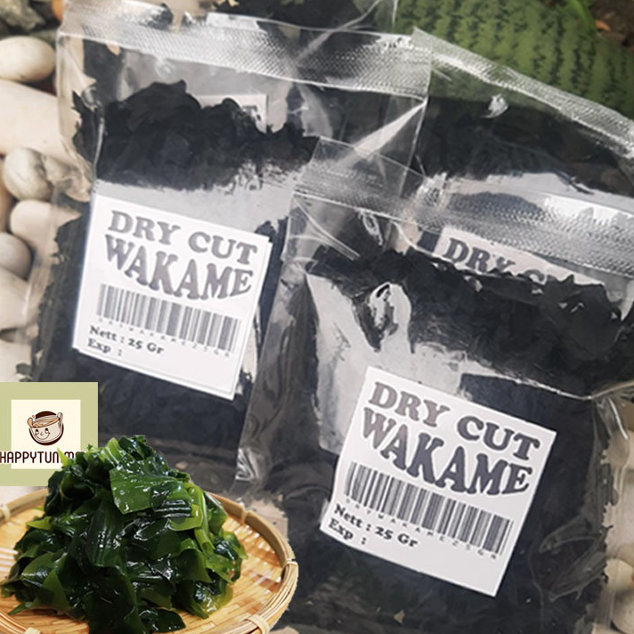

KPXT9913 XC26619 Dried Cut Wakame - Rumput Laut Kering - Untuk Ramen Udon dan Miso dry cut wakame