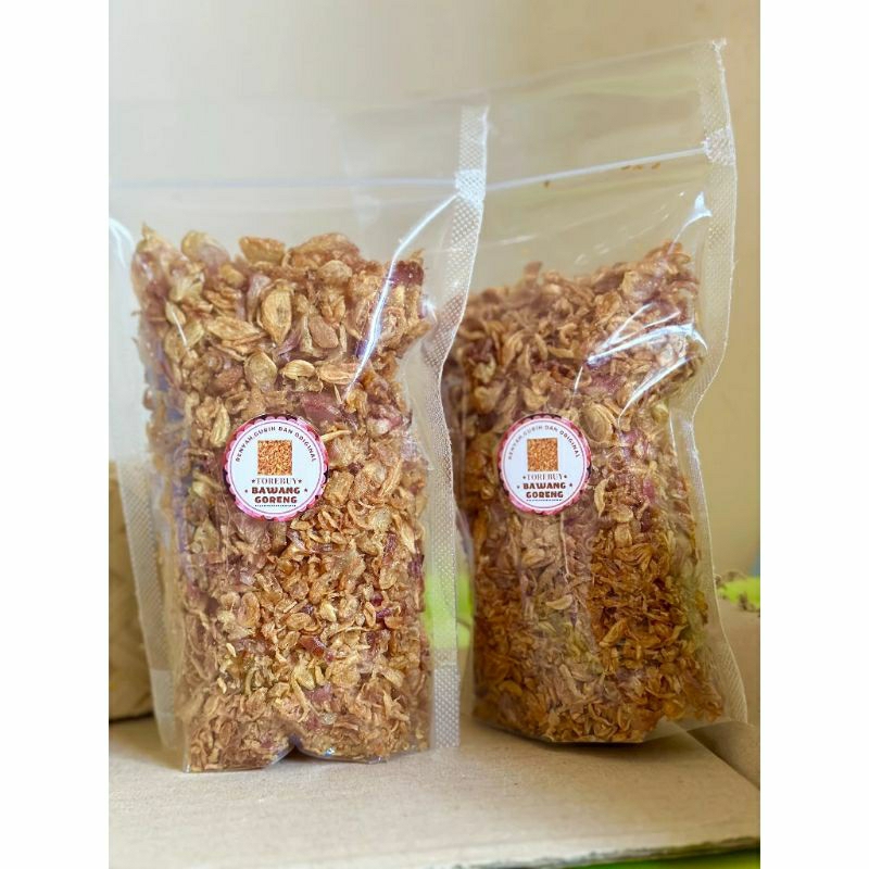 

[termurah & amanah] Bawang goreng premium khas brebes gurih dan renyah size 100 gram (isi lebih banyak)
