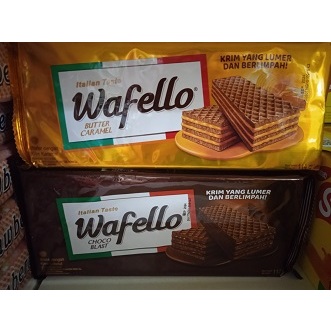 

Wafello Wafer Choco Blast dan Butter Caramel