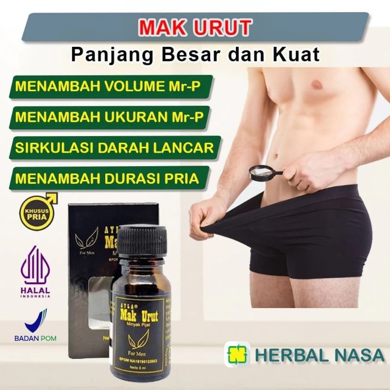 Mak Urut Nasa Original Minyak Pijat Alat Vital Pria Besar Panjang Kuat Dan Tahan Lama Saat Berhubung