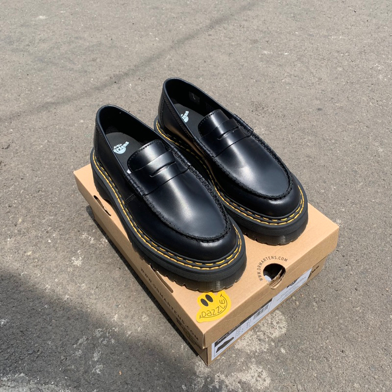 Dr martens panton quad Double stitch black paris original - loafers docmart new