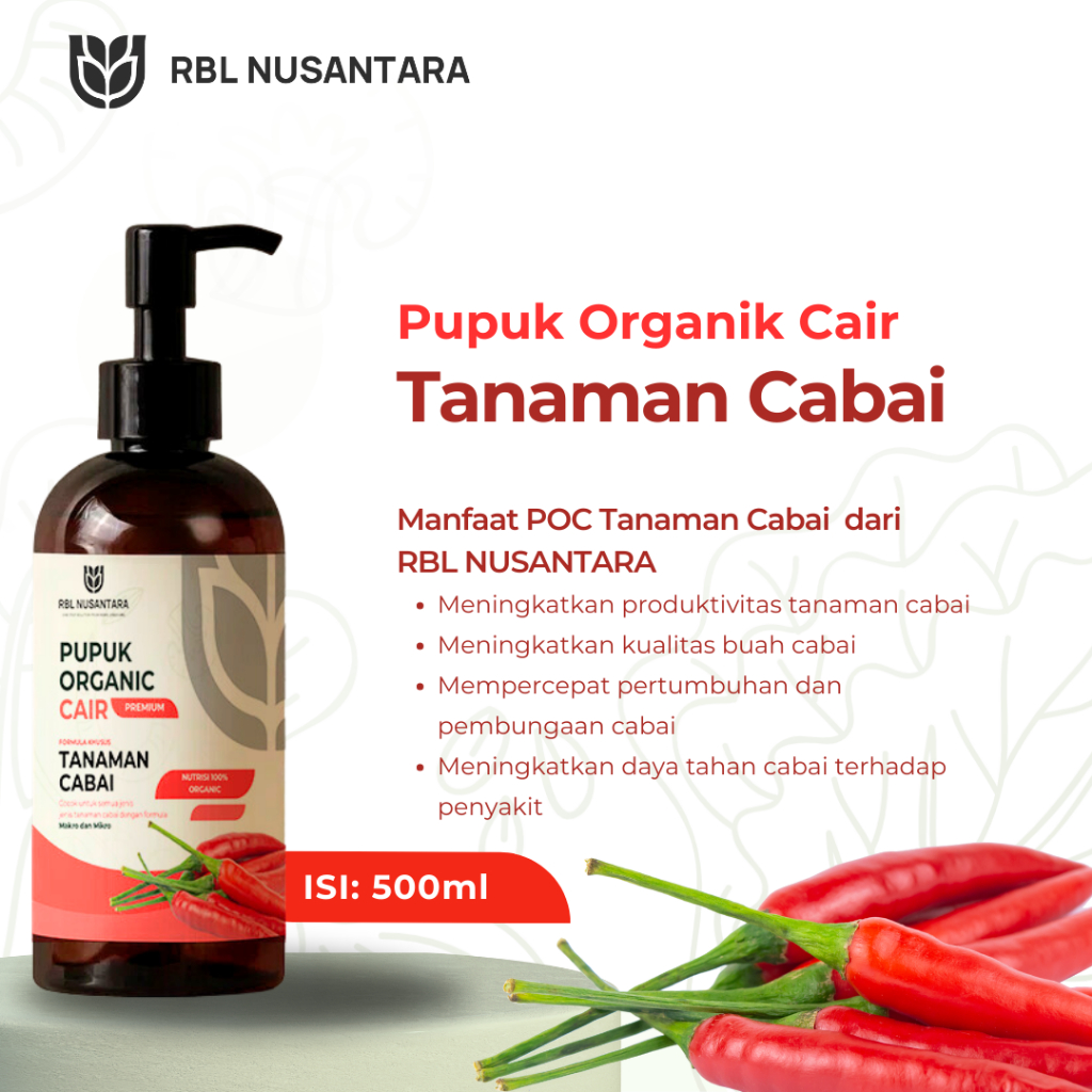 PUPUK ORGANIK CAIR - 500ml Nutrisi Tanaman Cabai