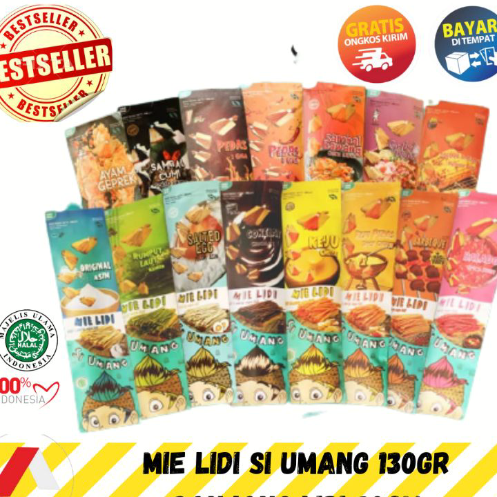 

HKFM6801 READY STOK MIE LIDI SI UMANG KEMASAN KERTAS 130gr SALE MURAH FREE BUBBLEWRAP