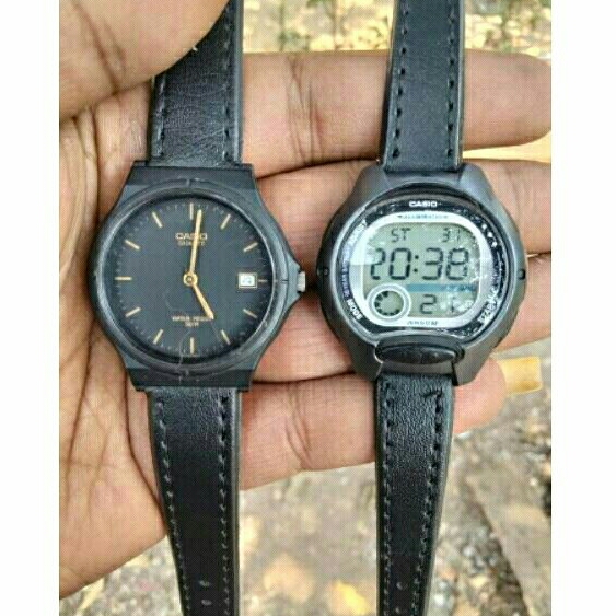 jam tangan CASIO second /analog dan digital