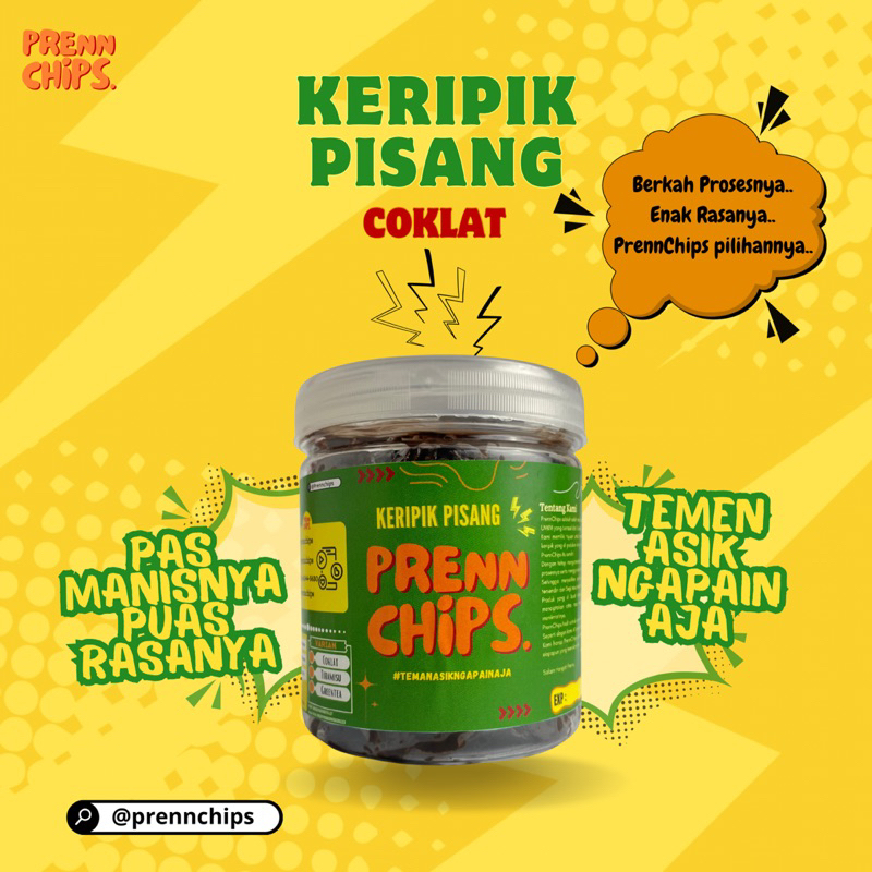 

KERIPIK PISANG LUMER BY PRENNCHIPS ISI 200gr CEMILAN ENAK DAN RENYAH