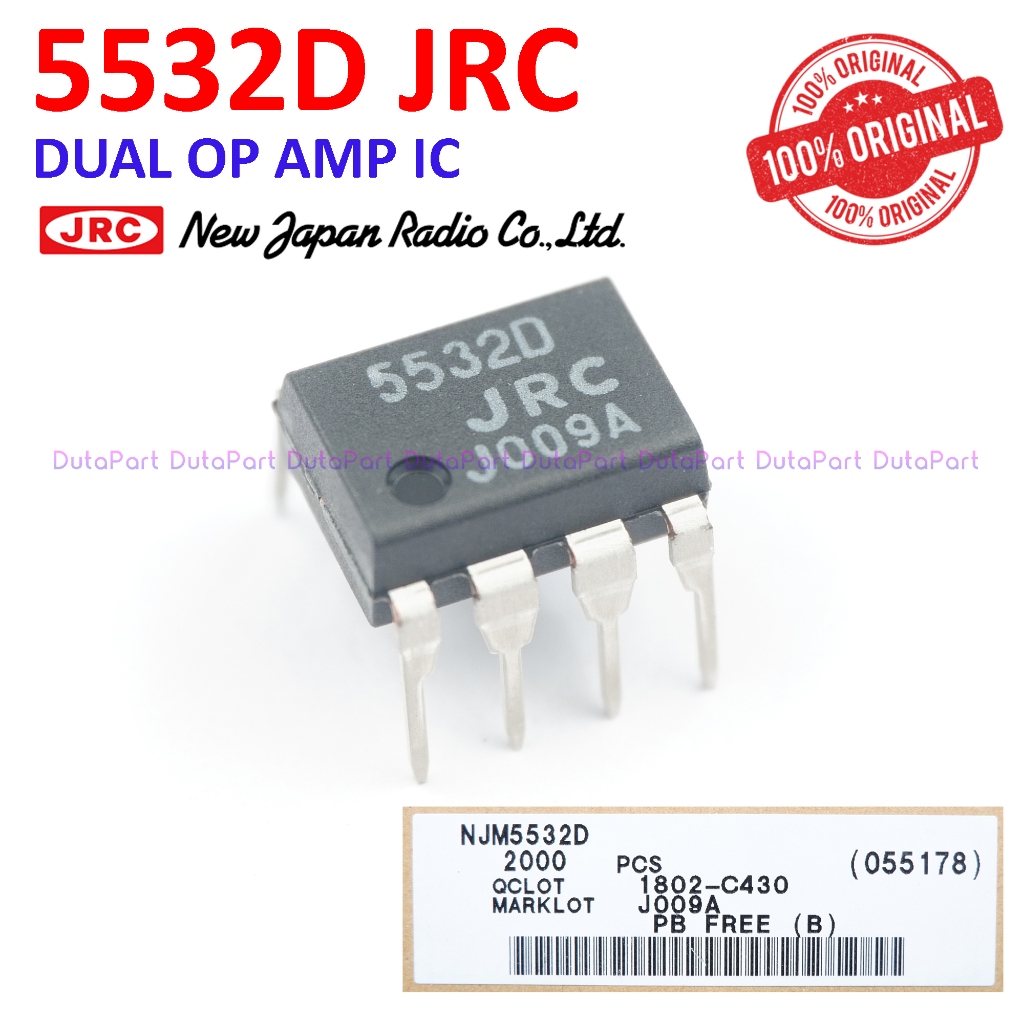 JRC 5532D JRC5532D JRC5532 5532 ORIGINAL JRC JAPAN Dual OP Amp IC DIP8