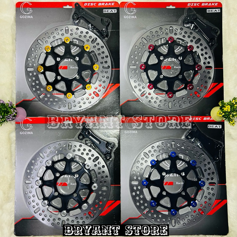 PIRINGAN DEPAN CAKRAM MOZ GOZIMA KOU IGAWA AND CBH WUMING GOU CR7 GOYO MSX KIMSACO  260MM COPY PSM PLUS BREKET MOS SCOOPY BEAT VARIO 110 125 150 SPACY MOTOR HONDA DISC BRAKE DISK LUBANG BAUT 4