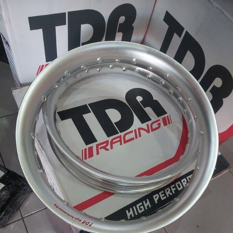 1BIJI VELG TDR HOLE 28 36 TYPE U SHAPE 215 250 RING 17 WARNA SILVER