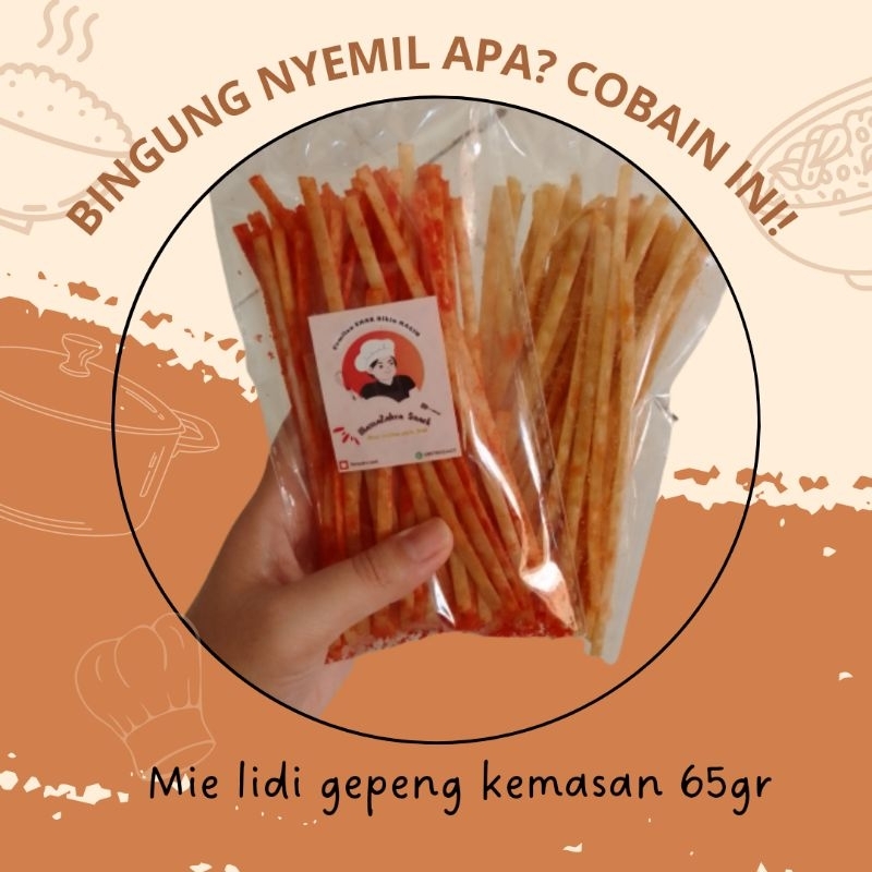 

mie Lidi gepeng 50gr renyah