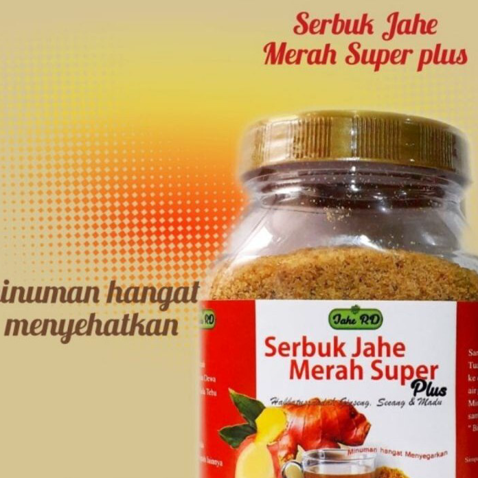 

JWXQ6625 Terbaru Jahe RD Jahe Merah Super Bubuk Botol 330 Gram Plus Herbal Berkhasiat Rasa Mantab