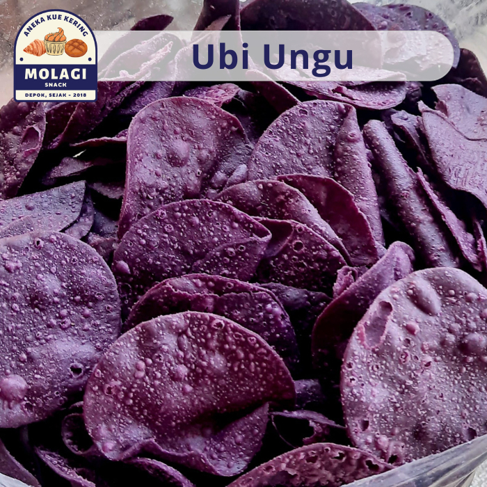 

Keripik Ubi Ungu Manis Spesial / Kripik Ubi Ungu 250 Gram - Molagi Snack