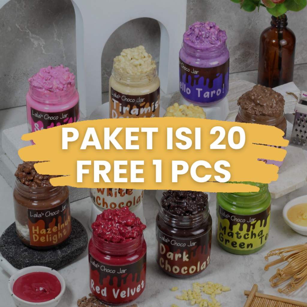 

[Free 1 Pcs] Paket Lala's Chocojar isi 20 pcs Bebas pilih rasa