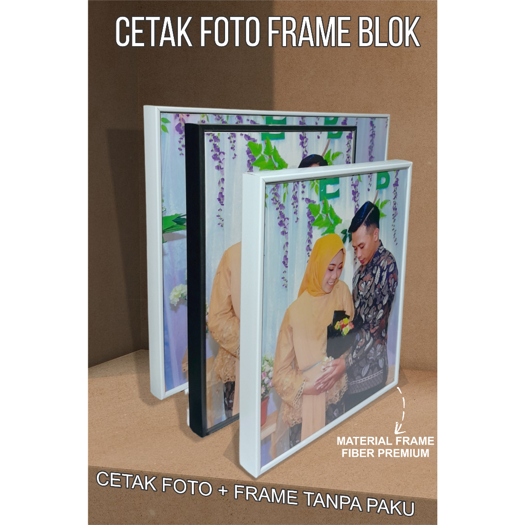 Cetak Foto Frame Blok l  Cetak Foto Bingkai l Ukuran 30x40cm A3