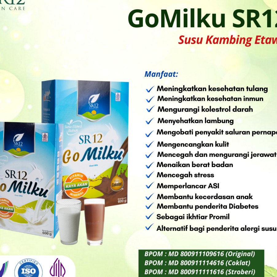 

MJTB9075 TERMURAH Go Milku SR12 Halal Susu Kambing Etawa Premium Meningkatkan Kesehatan Inmun Aman Bumil Busui