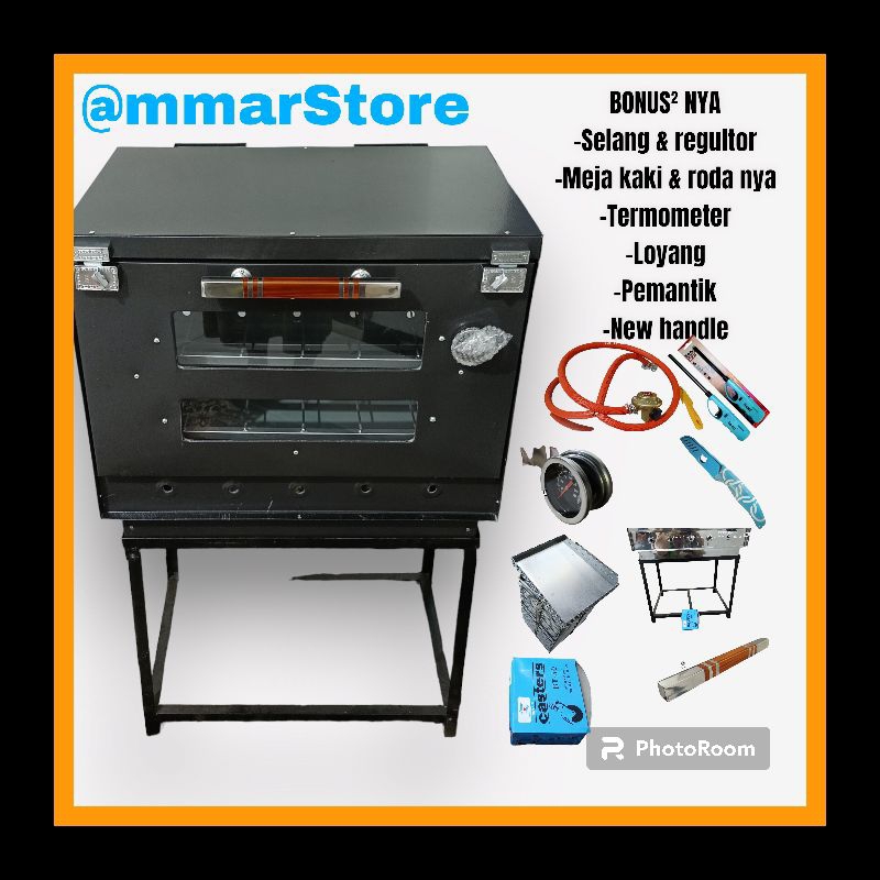OVEN GAS UKURAN 60X40 BAHAN GALVANIS COLOURBOND, OVEN GAS PAKET LENGKAP, PIPA API ATAS BAWAH+TERMOME