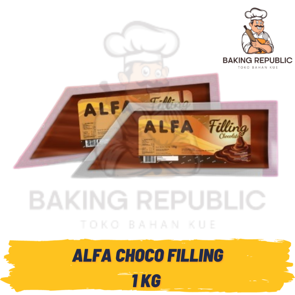 

ALFA CHOCO FILLING | 1 KG | ALFA COKLAT FILLING KEMASAN SEGITIGA | ALFA CHOCO FILLING
