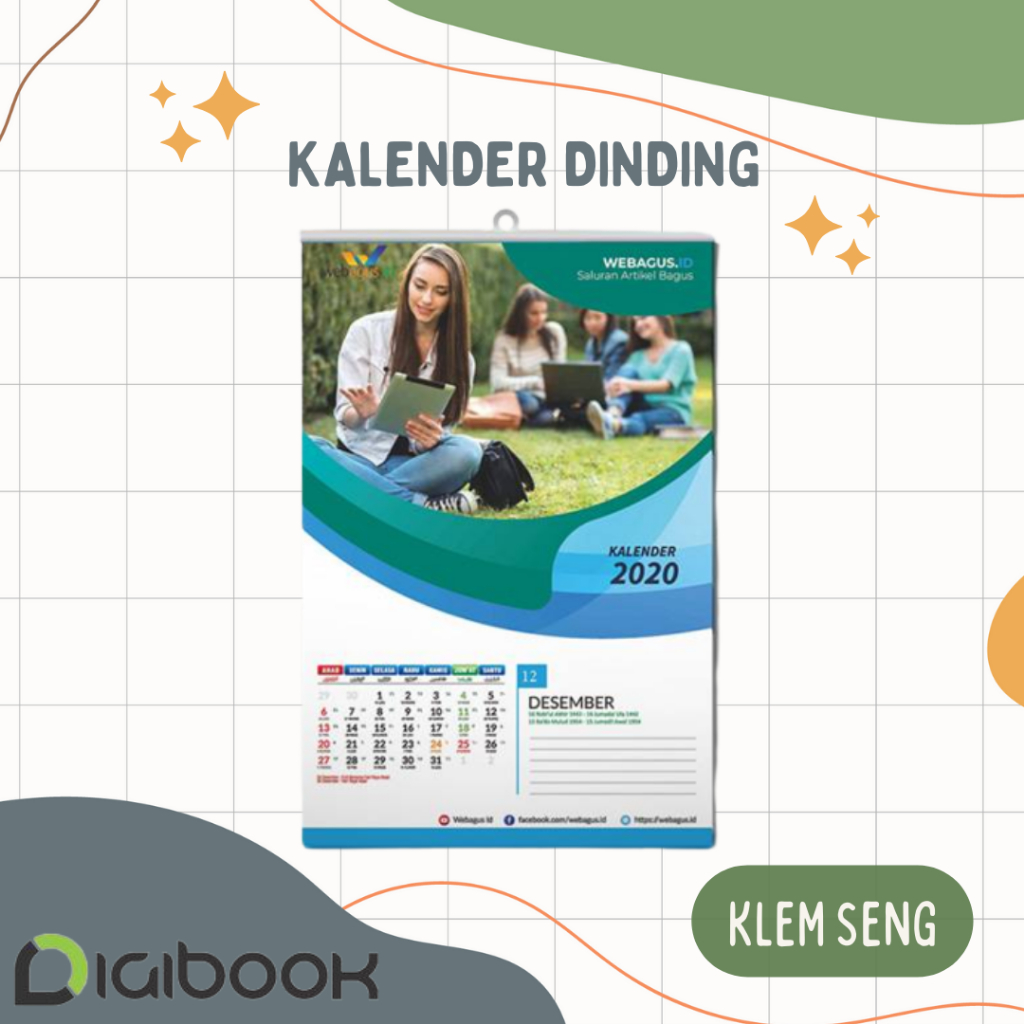 

Custom Kalender Dinding 2024 - 4 Lembar Klem Seng