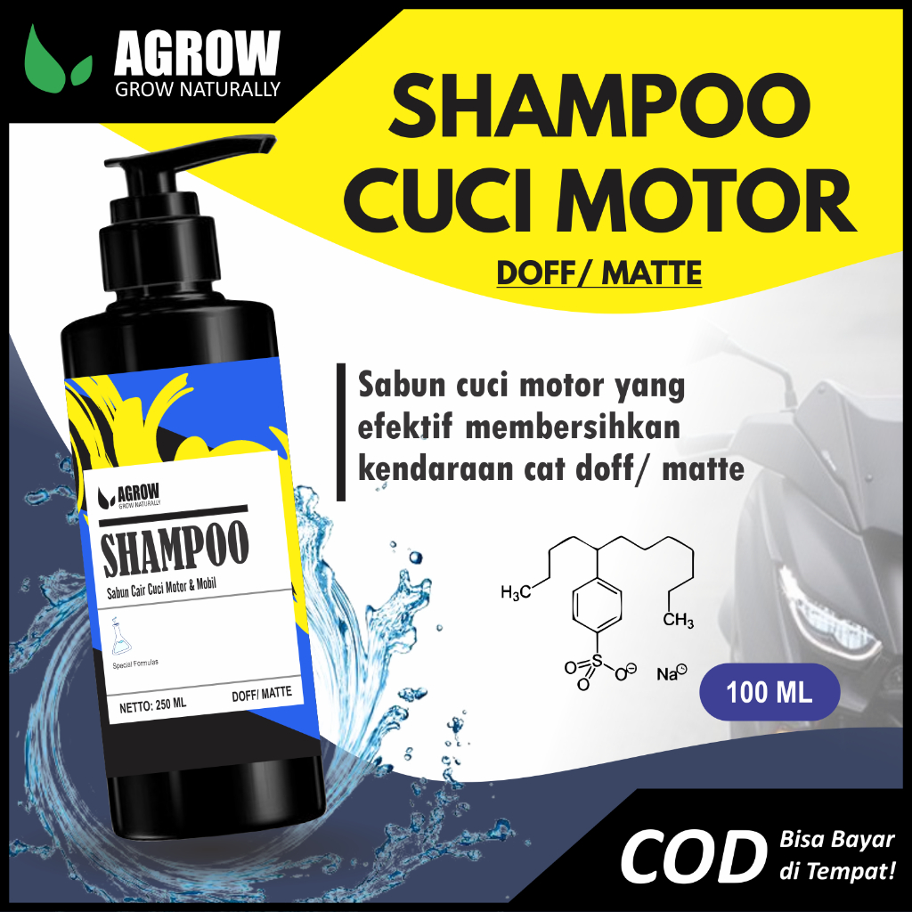 Shampo Motor Doff - Matte Shampoo - Shampo sampo motor - Sabun cuci motor doff - Sabun motor - Sabun