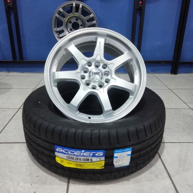 Paket Velg Import Model Hsr Boroko Tjh Ring16 Plus Ban 235/60 Accelera