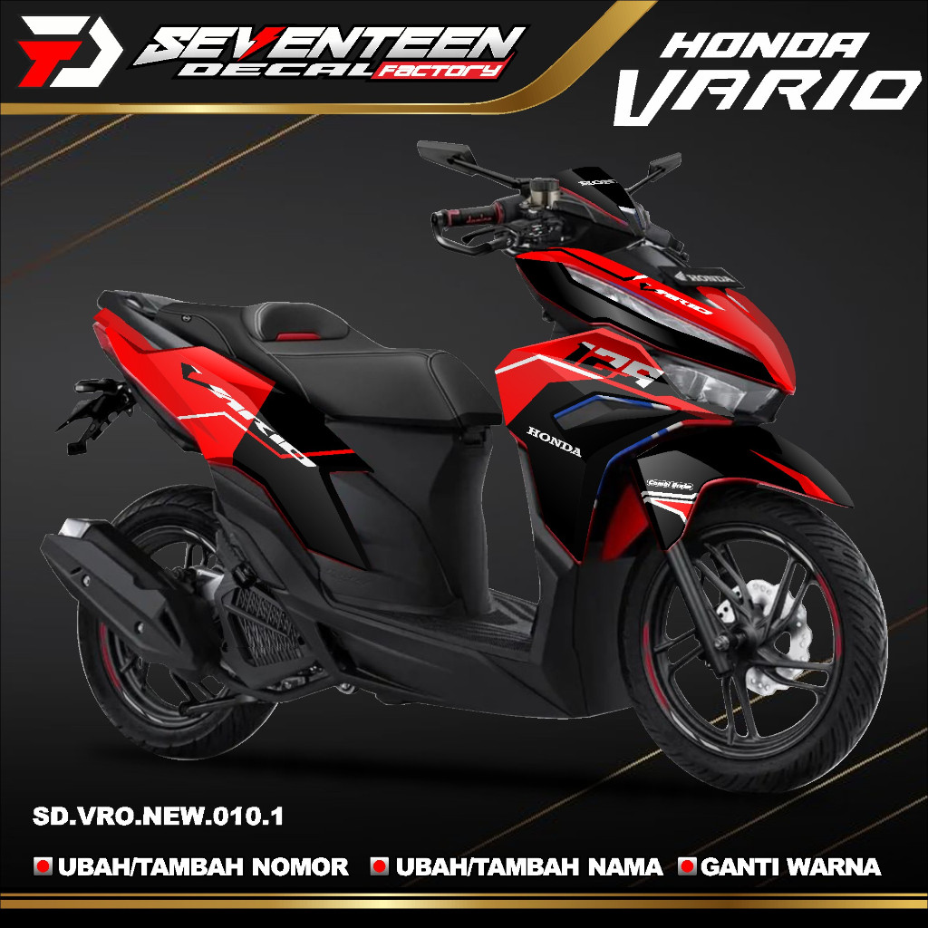 Decal Stiker vario 125 new 2023 full Body  Stiker full Body Motor vario 125 new 2023