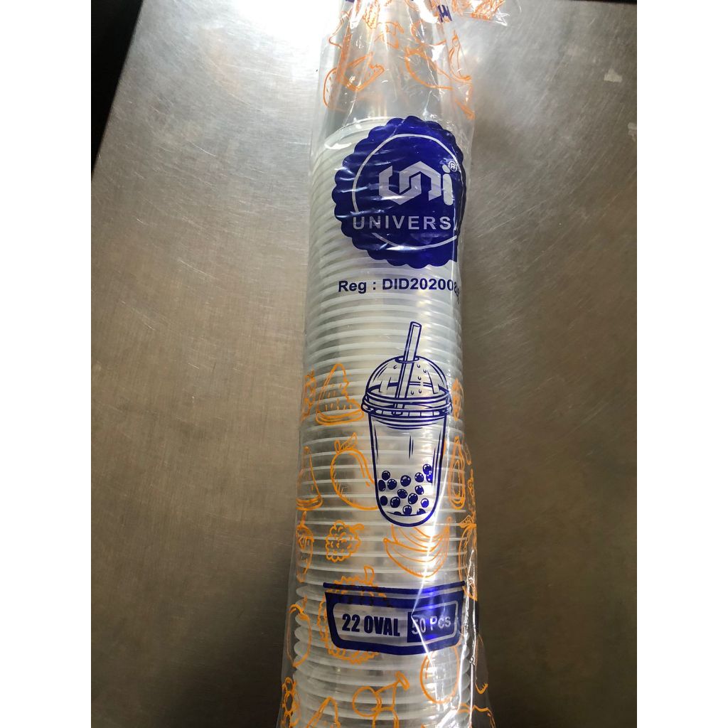 GELAS 22 Oz OVAL (UNIVERSAL)GELAS PLASTIK /CUP