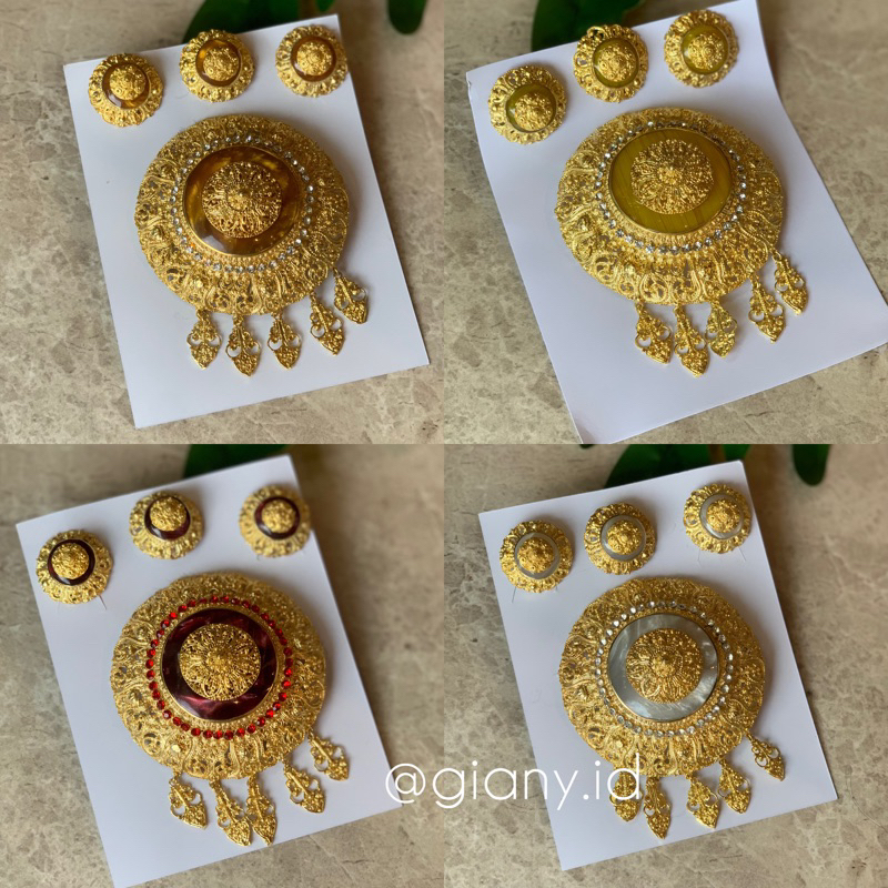 Set Bros Donat Bulat/ Alpaka Bali