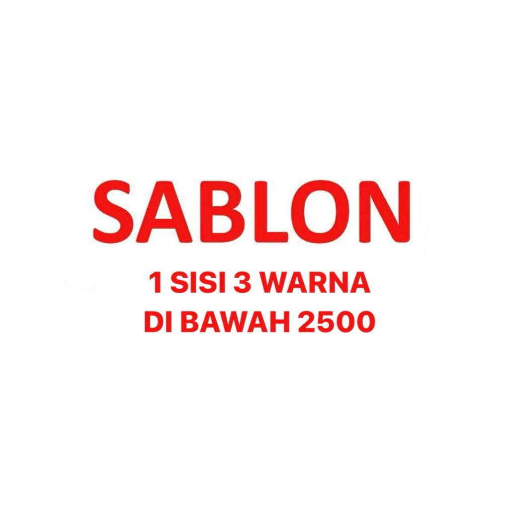 

Sablon Goodie Bag 1 Sisi 3 Warna Quantity Di Bawah 2500 Pcs