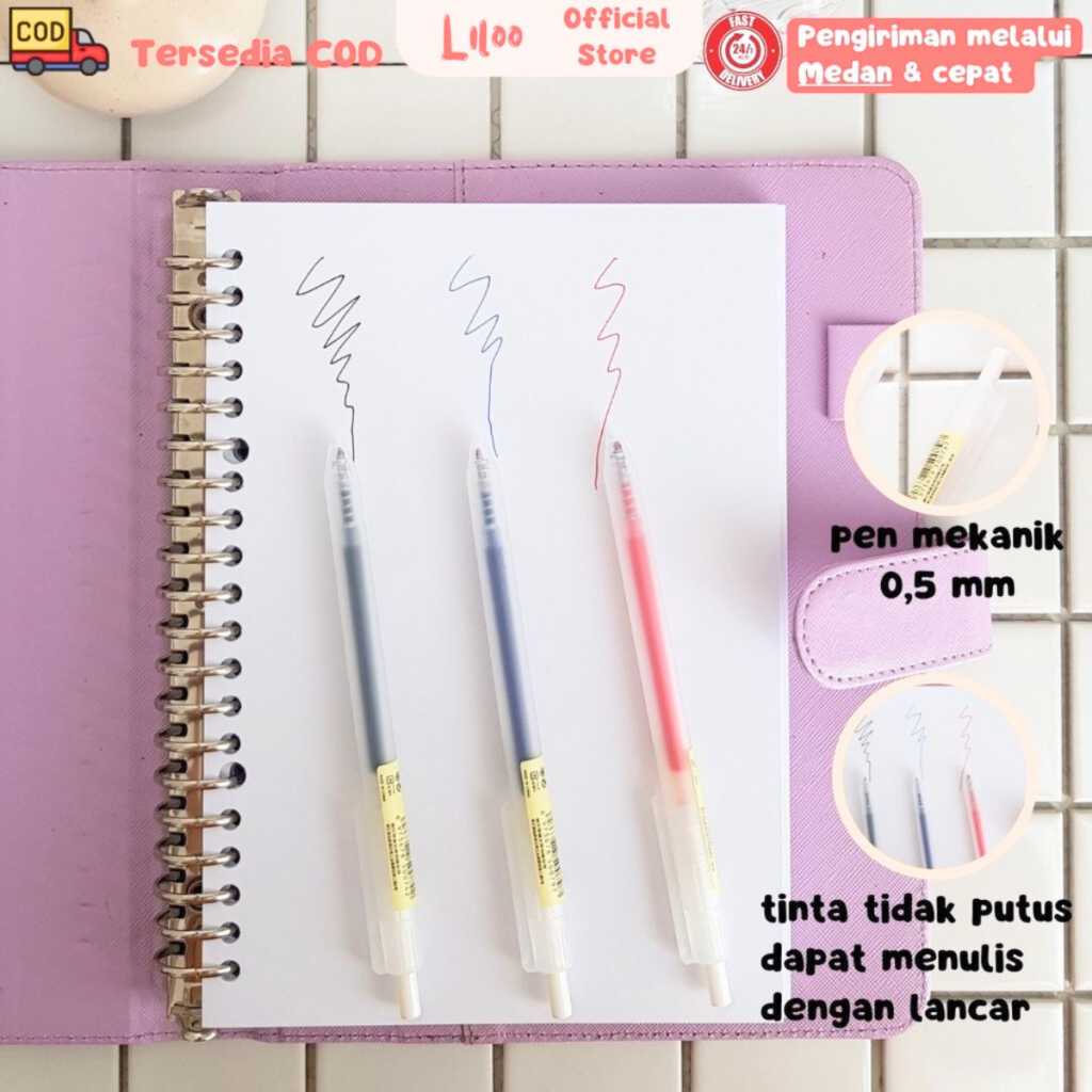 

Pen Flashee Gel Mekanik Ballpoint Gel Mekanik 0,5 mm Biru