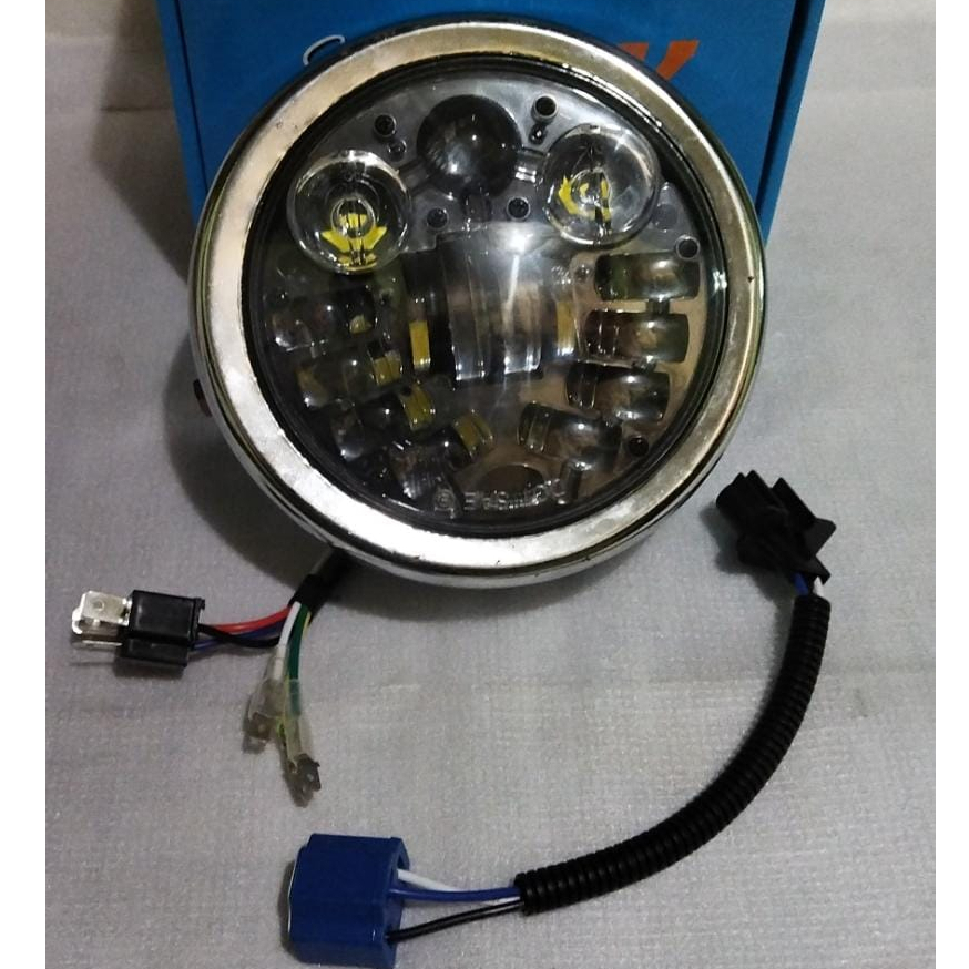 DAYMAKER LAMPU DEPAN CB/YB/RX100/L2S DAYMAKER BULAT LED 5.7IN CB YB RX 100 DAYMAKER BULAT 5.7 IN SPO