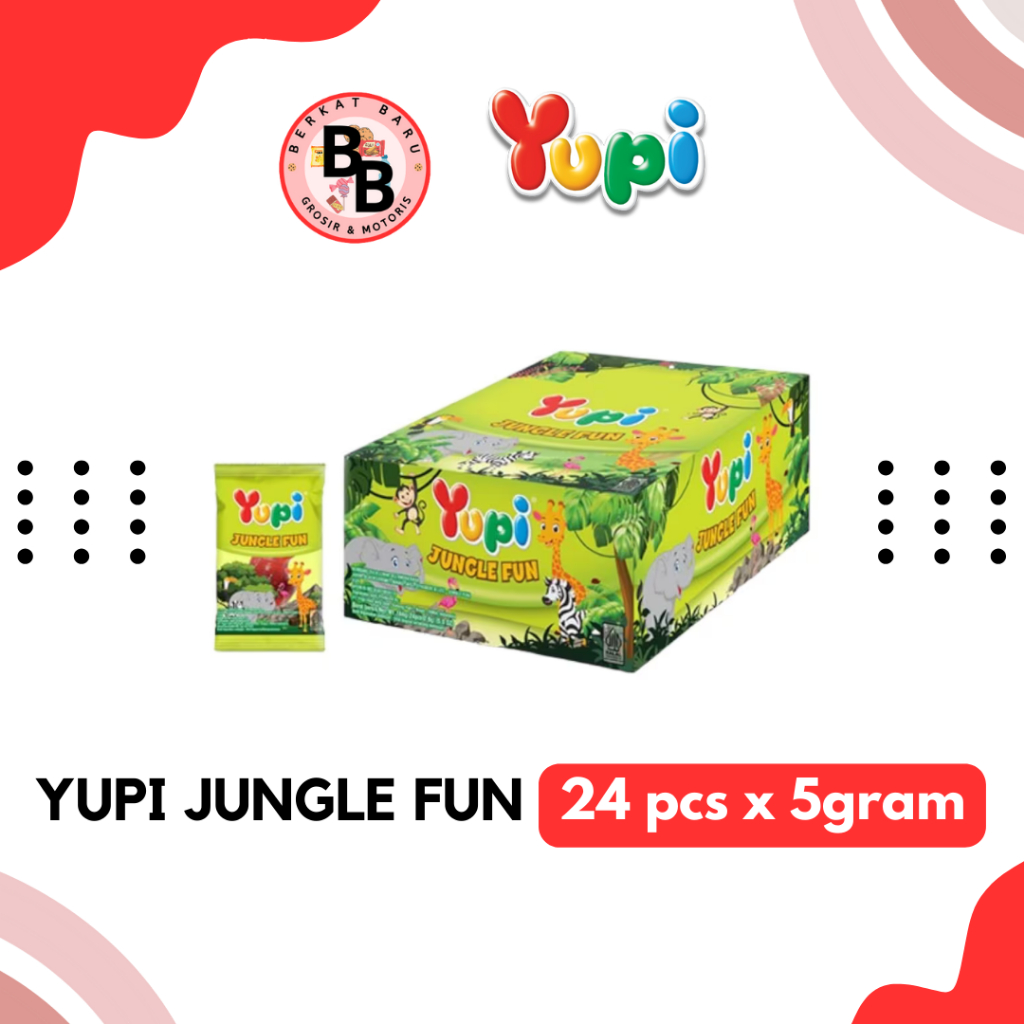 

[BB SNACK] YUPI SERIES PERMEN GUMMY JELLY 5GRAM HARGA PER BOX ISI 24PCS