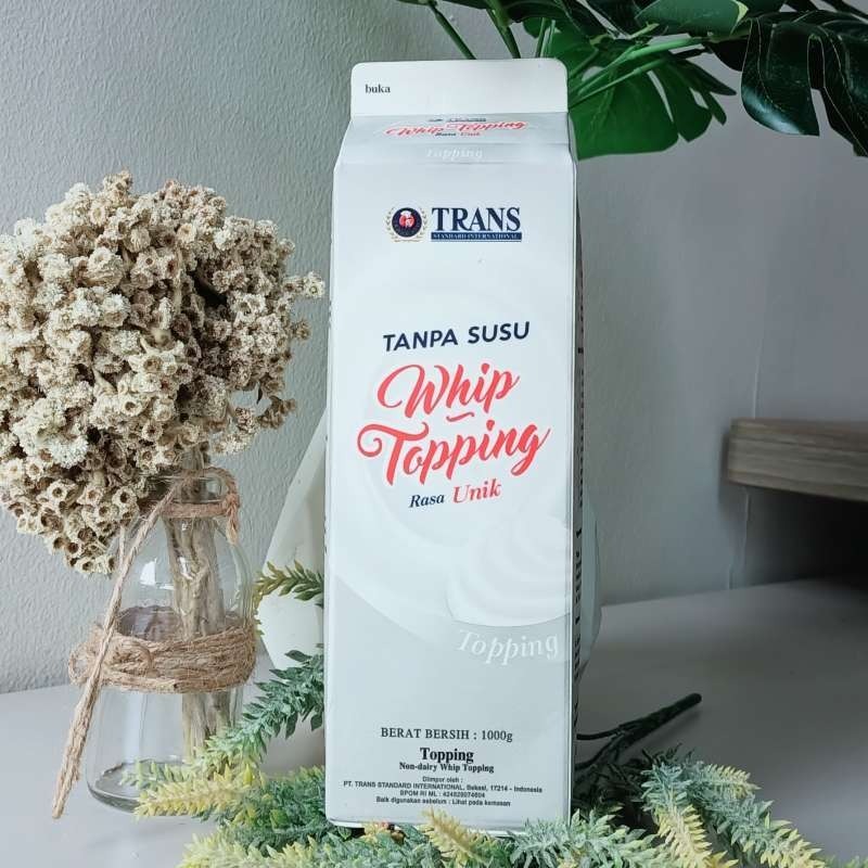 

TRANS WHIPPING CREAM NON DAIRY SILVER 1L,WHIPPING CAIR COCOK U/MAKANAN