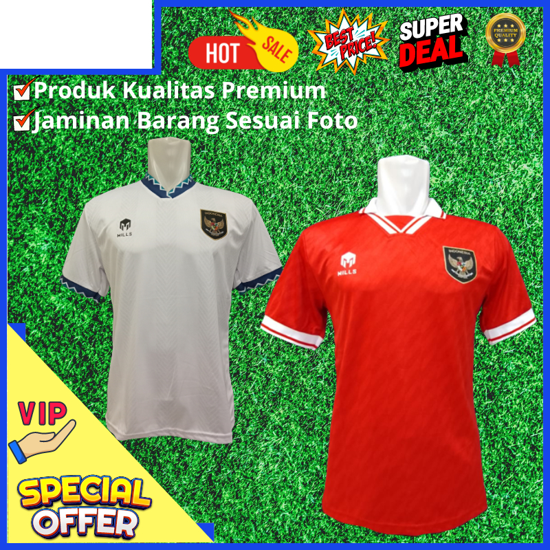 jersey Sepakbola timnas Indonesia 2023 Baju Timnas Indonesia Kaos Bola Timnas Indonesia