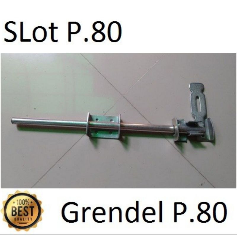Slot grendel pintu pagar besi gebyog panjang 80cm berkualitas