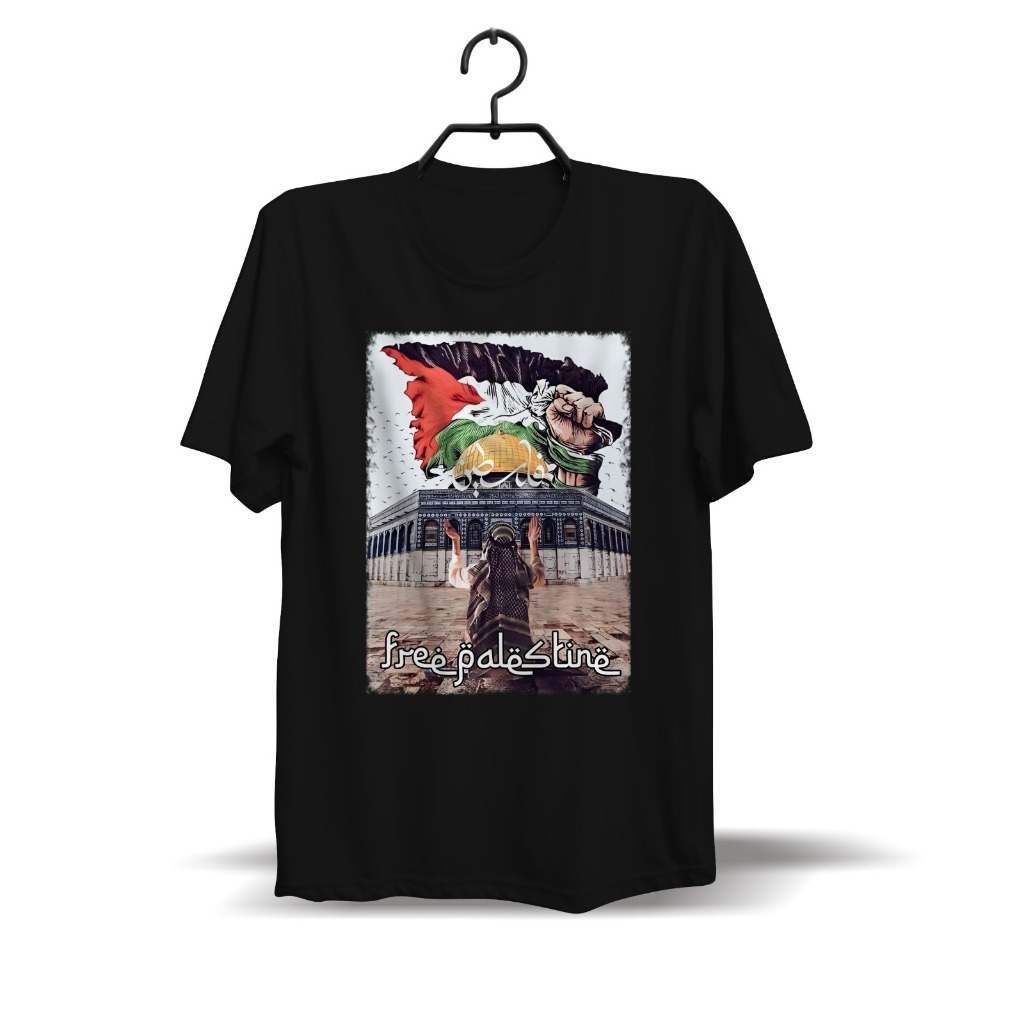 BAJU KAOS FREE PALESTINE AL QUDS SABLON DTF DTG