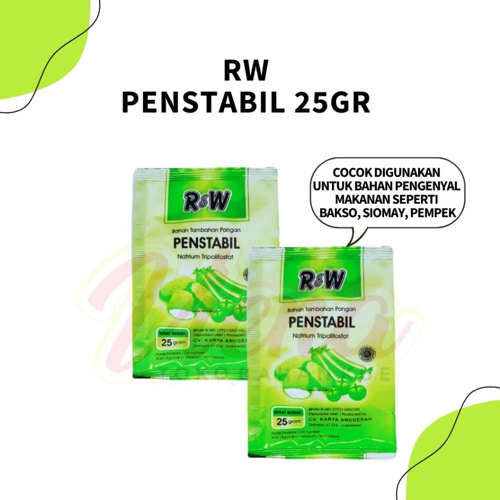 

RW / R&W Penstabil / Pengenyal Sachet 25gr