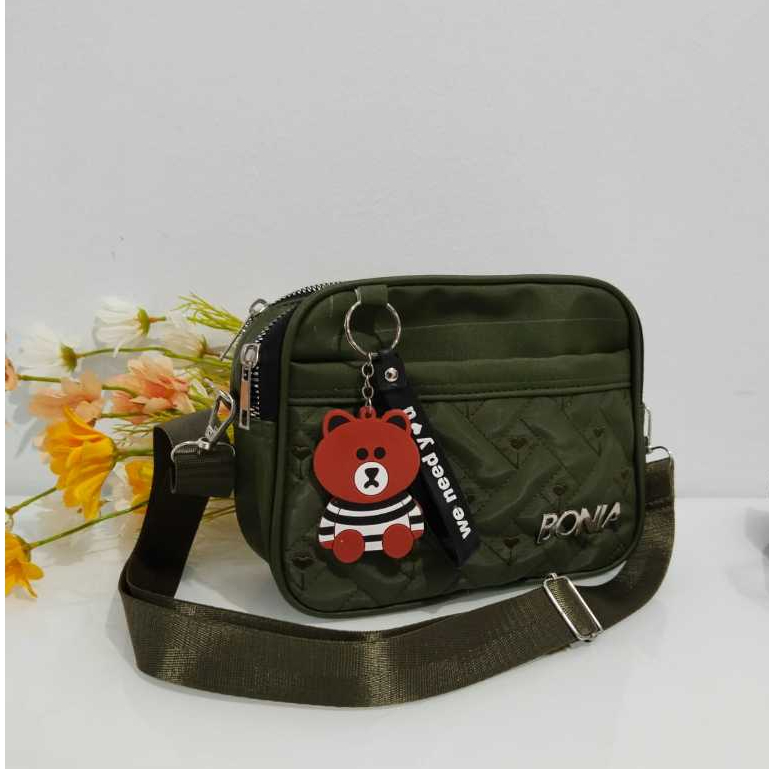 Tas Selempang Wanita Bonia Sling Bag Kekinian ootd