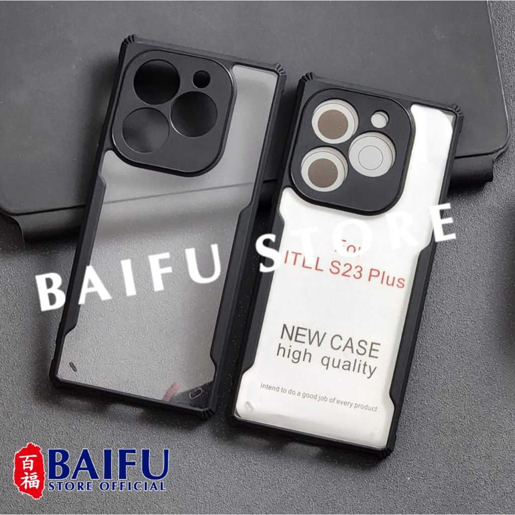 Itel S23 Plus Case Fusion shockproof Transparan Casing Itel S23 Plus
