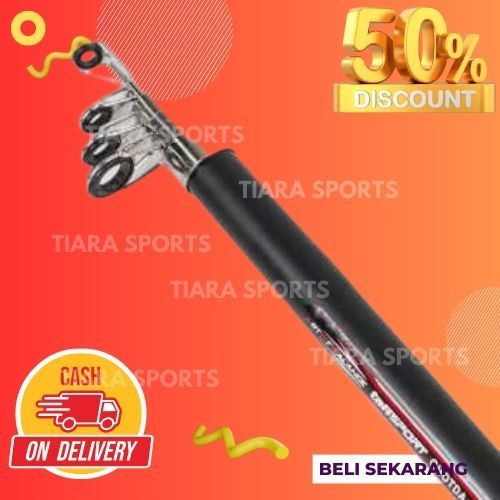 TaffSPORT GHOTDA C562L: Joran Pancing Antena Portable Telescopic Carbon Fiber - Kualitas Terbaik unt