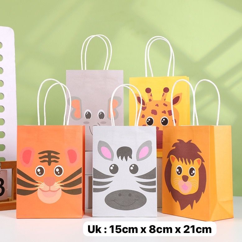 

SUNPARTY papperbag animal perpack S