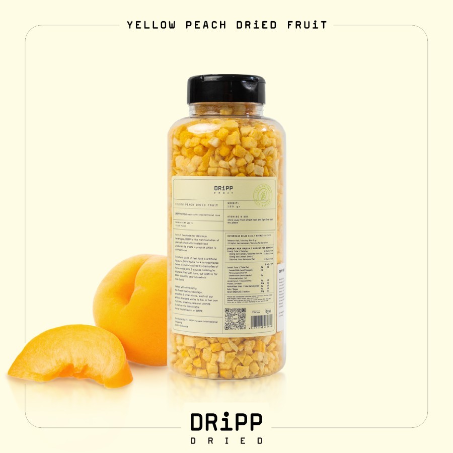 

DRiPP Dried Fruit Yellow Peach 100gr Topping Minuman