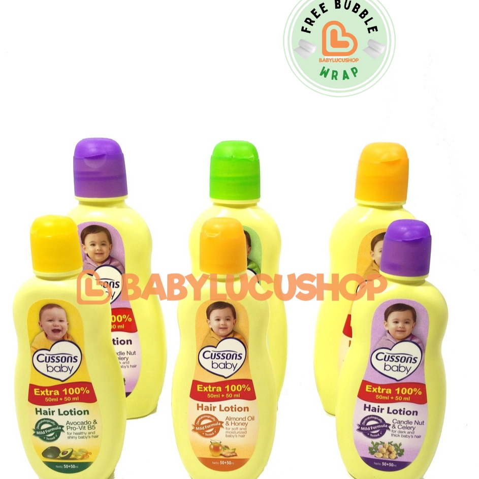 Buruan Beli Cussons Baby HAIR LOTION 50+50ml / 100+100ml Cusson Lotion Rambut Bayi Fora Minyak Kemir